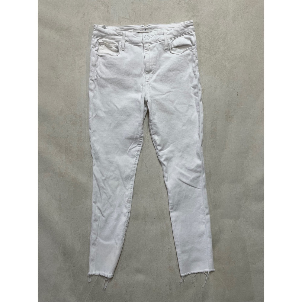 Joes Jeans Womens White High Rise Skinny Ankle Raw Hem Jeans 28 45GLPWHT5748